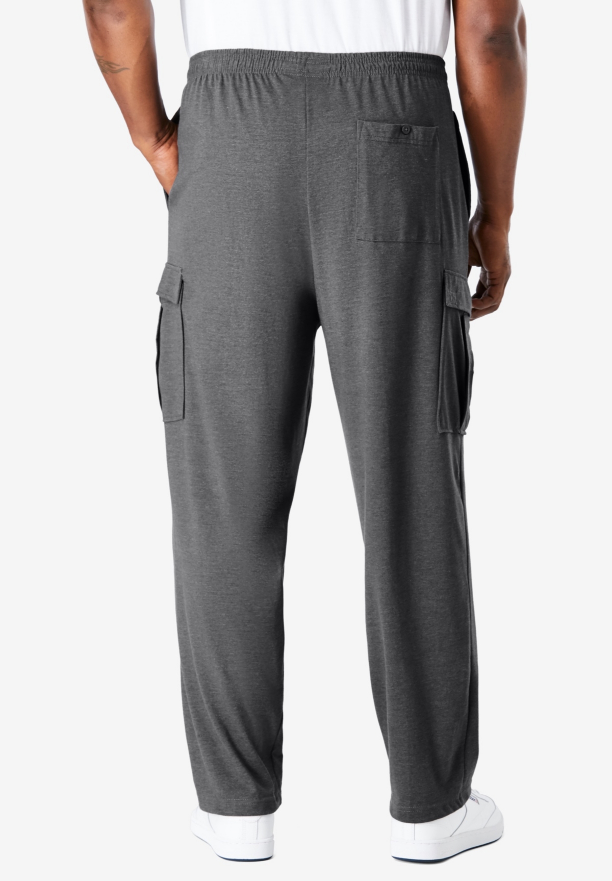 KingSize Big & Tall Lightweight Jersey Cargo Sweatpants
