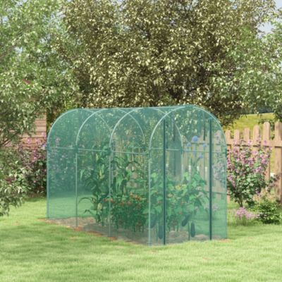 4' x 12' Plant Protection Tent Crop Cage with Door,