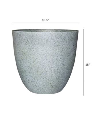 Gardener Select Egg Shaped Fiberglass Planter, 18in