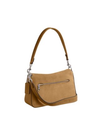 Soft Tabby Leather with Rivets Shoulder Bag