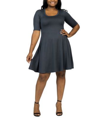 Plus Size Knee Length Dress