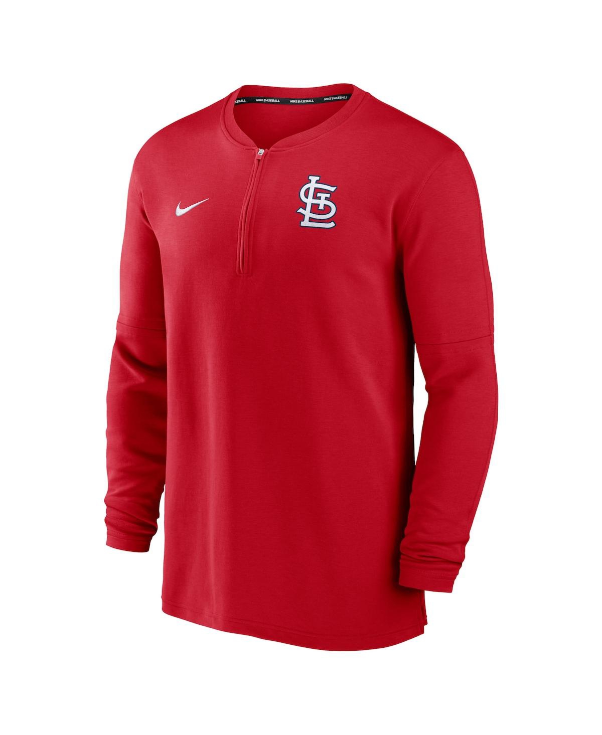 Fanatics Nike Men's Red St. Louis Cardinals Authentic Collection Game Time Performance Quarter-zip Top In Red