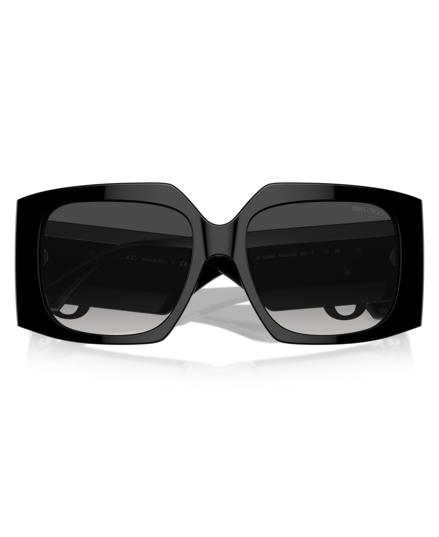 Женские солнцезащитные очки Jimmy Choo Sunglasses, JC5006U, цвет: Чёрный — фото 5