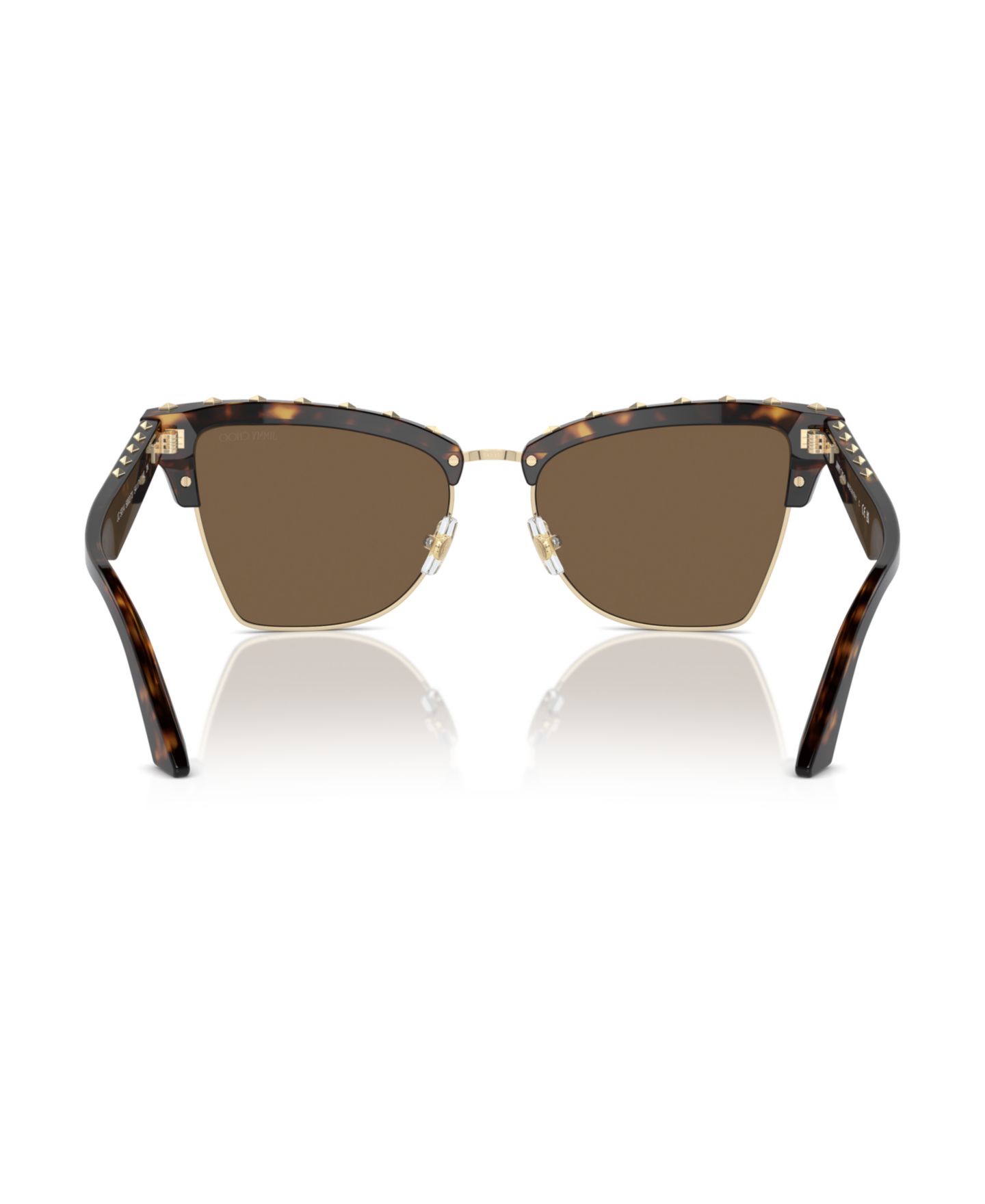 Женские солнцезащитные очки Jimmy Choo Sunglasses, JC5014, цвет: Тёмный коричневый — фото 4