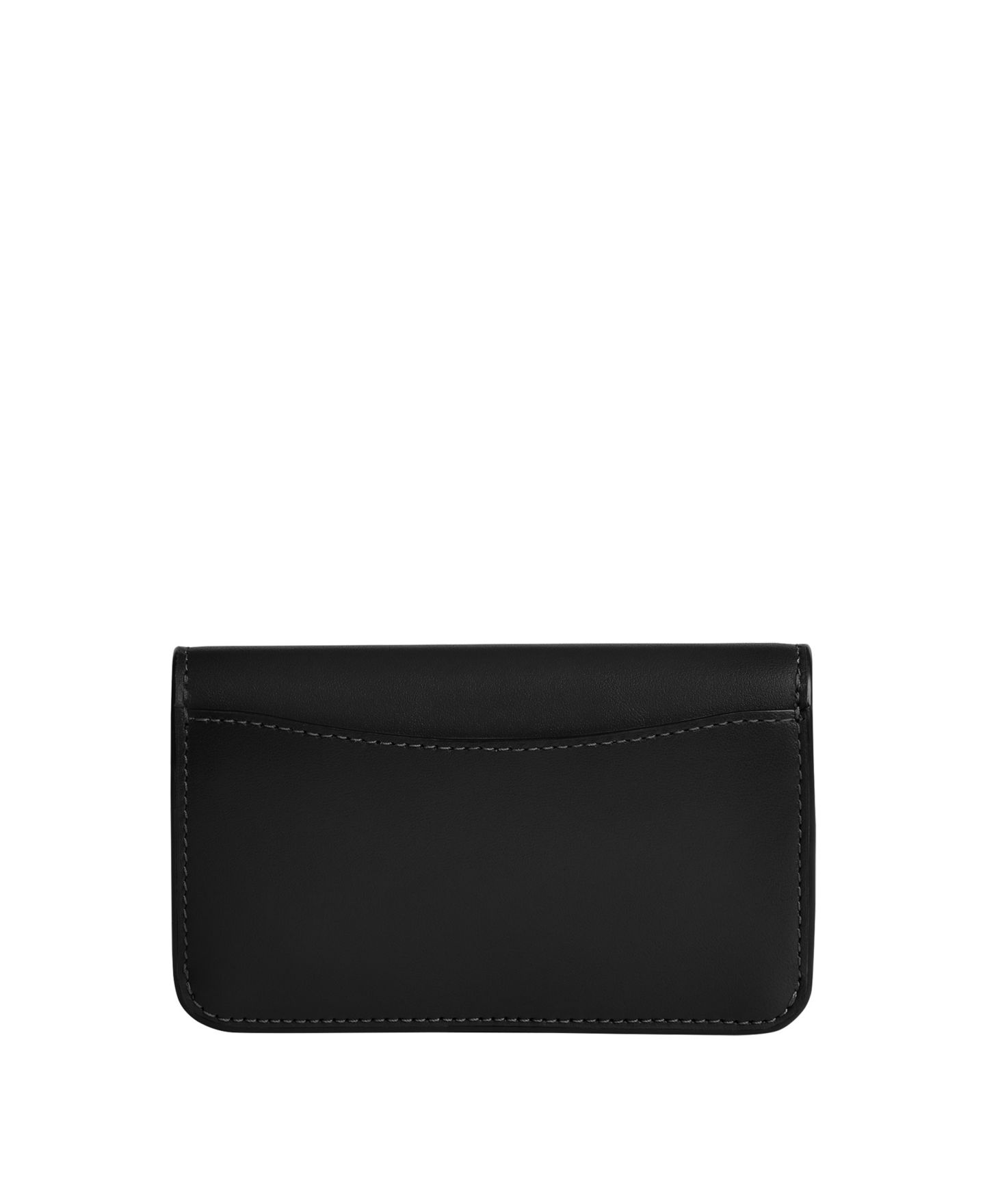 Женский кошелёк COACH Essential Slim Leather Card Case, цвет: Латунный / Чёрный — фото 2