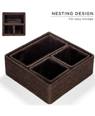 Storage Baskets - Woven Paper Rope Material