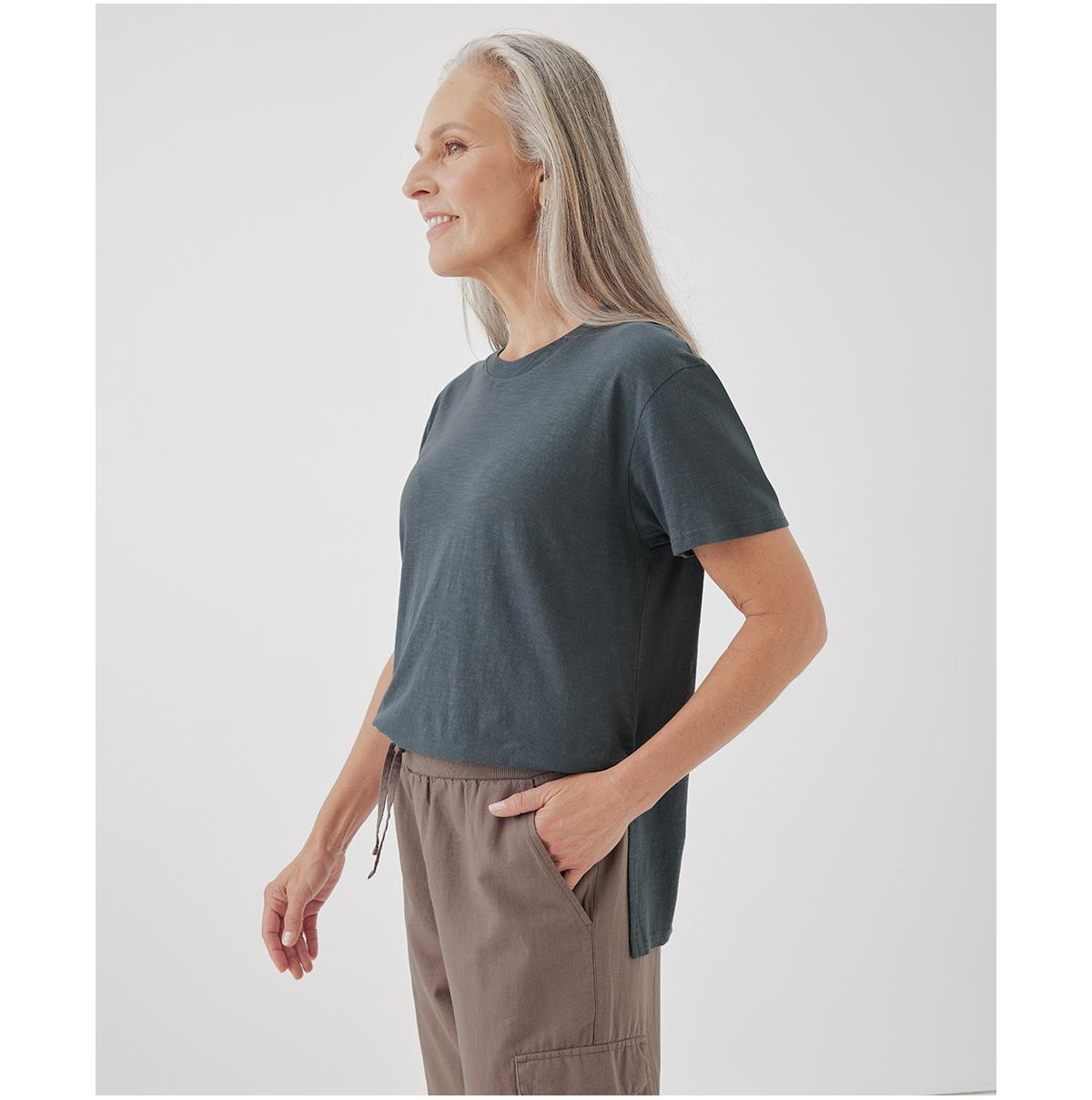Pact Women's Featherweight Slub Oversized Tee