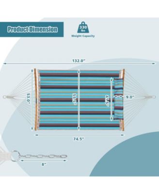 Outdoor Hammock with Detachable Pillow
