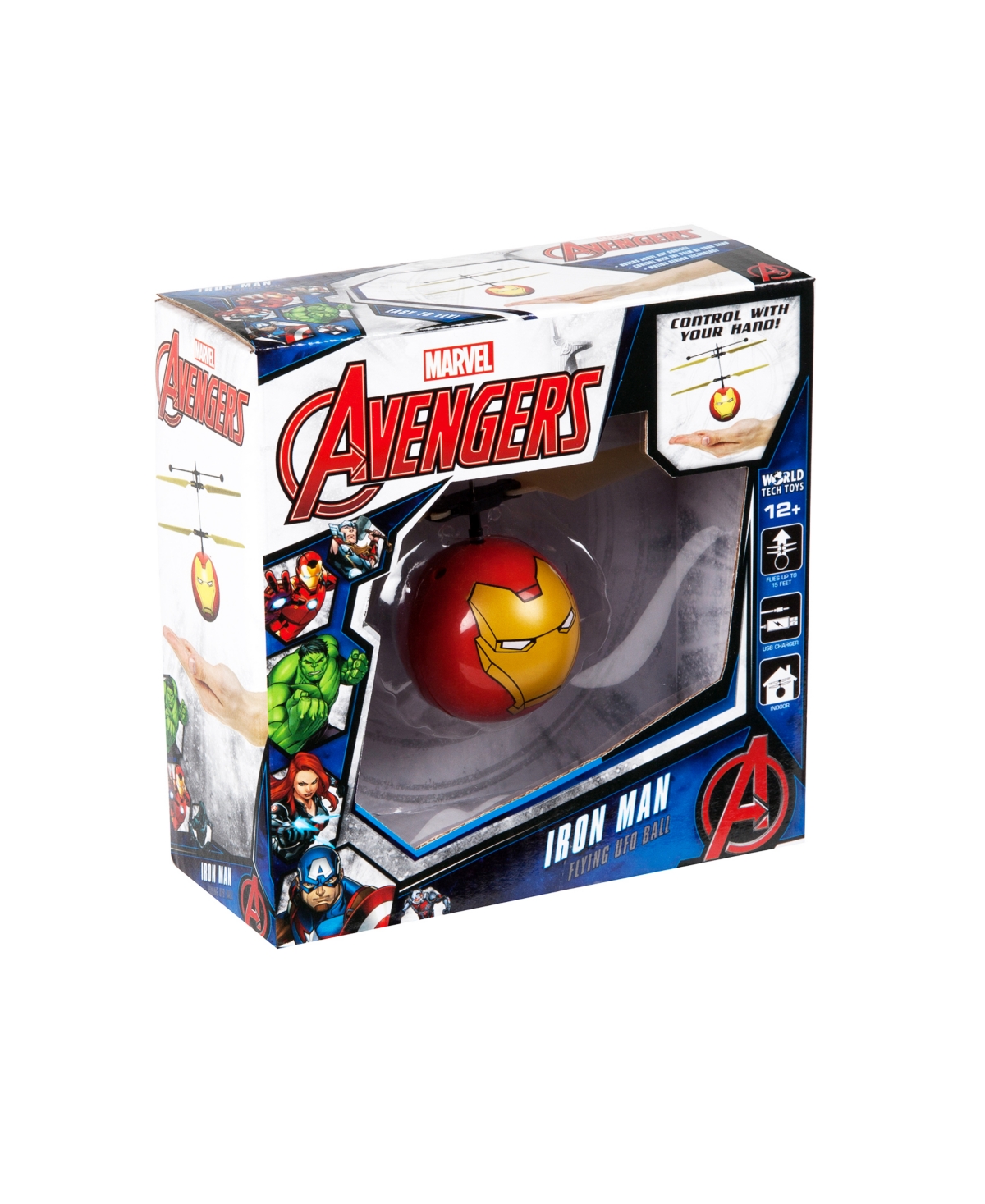 World Tech Toys Marvel Avengers Iron Man Ir Ufo Ball Helicopter In Multi