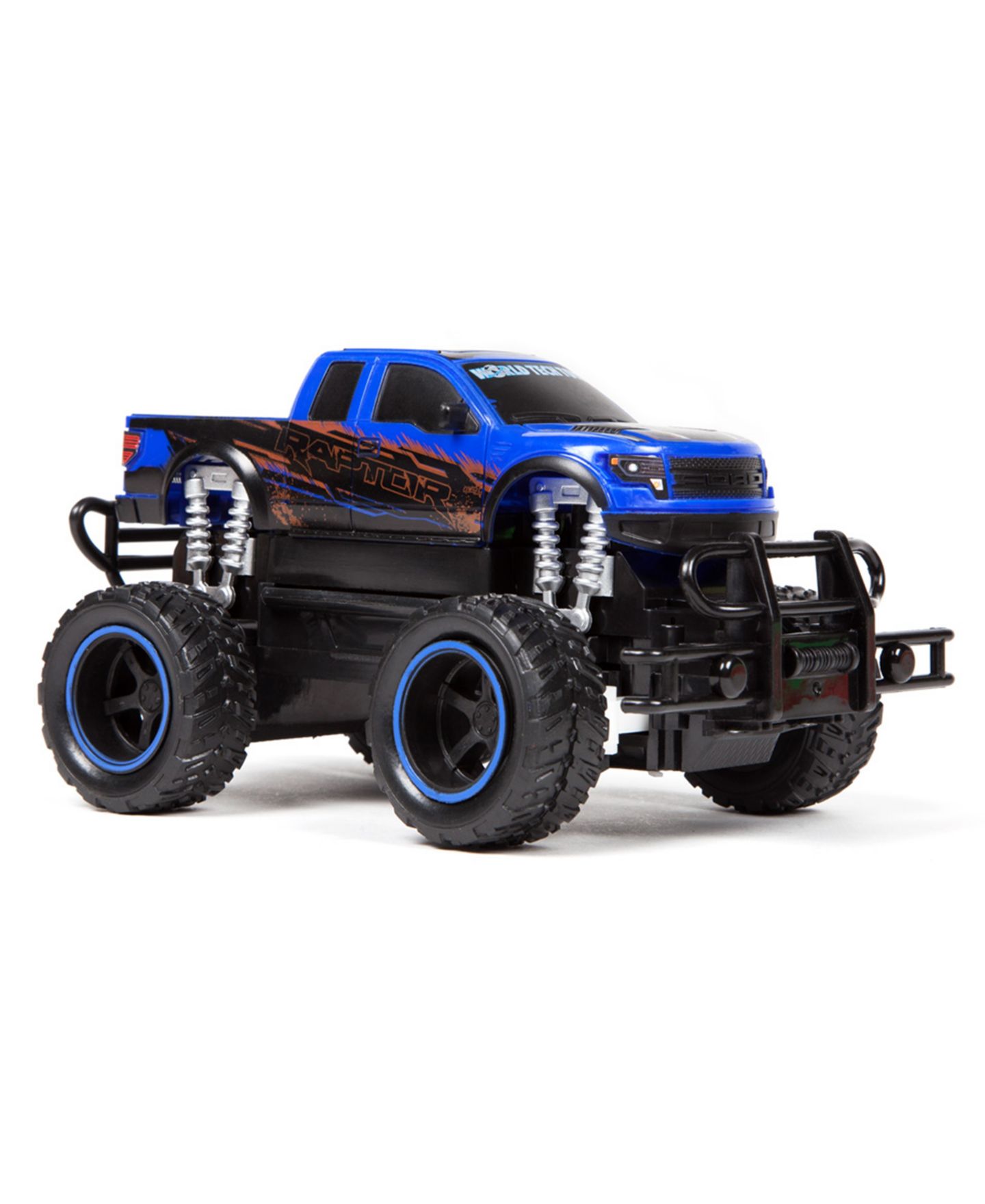 Детские игрушки World Tech Toys 1:24 Ford F-150 SVT Raptor Police Pursuit All-Terrain RC Monster Trucks, 2-Pack — фото 4