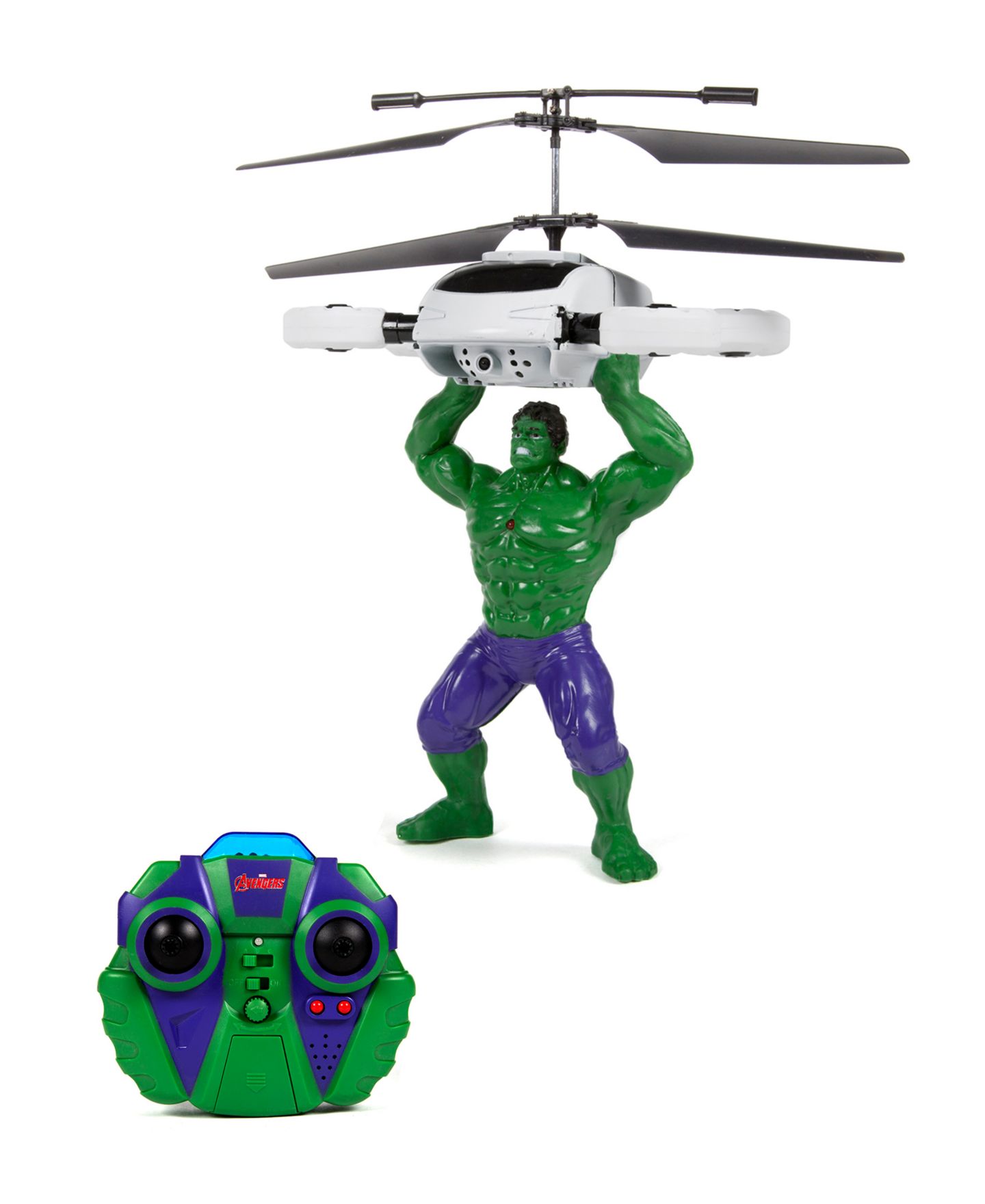 Детская игрушка World Tech Toys Marvel Avengers Hulk 2-Channel Infrared Remote Control Helicopter — фото 1