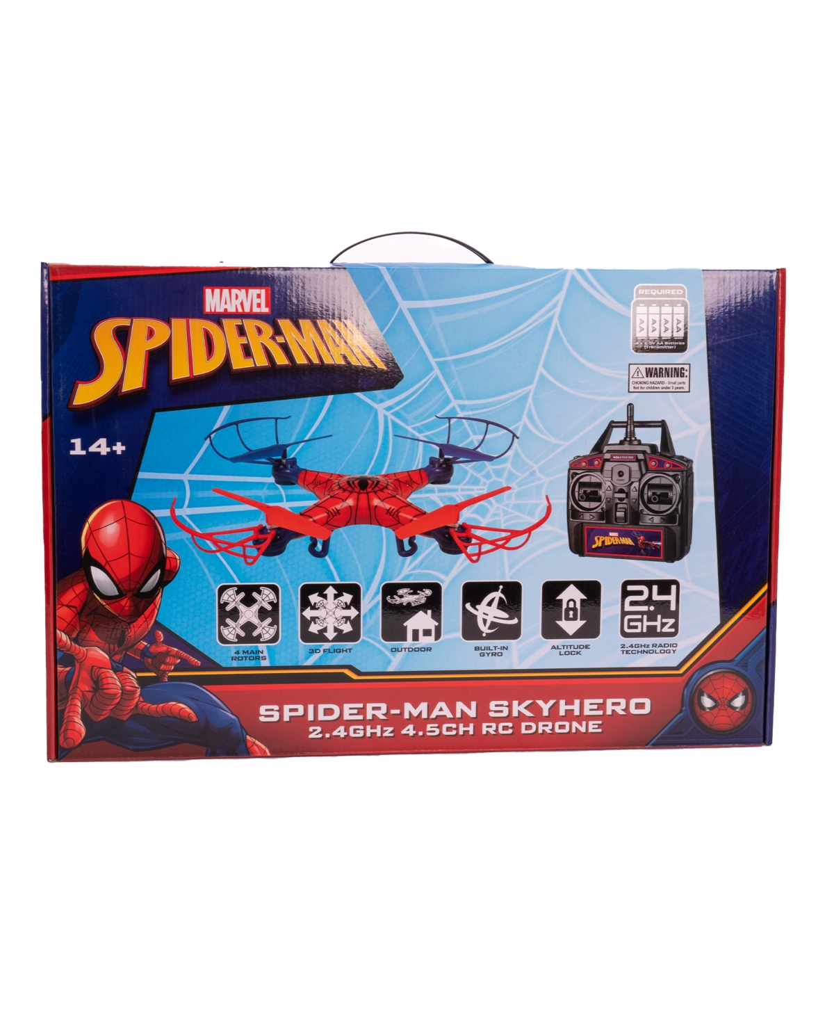 World Tech Toys Spider-man Sky Hero 2.4ghz 4.5ch Rc Drone In Multi