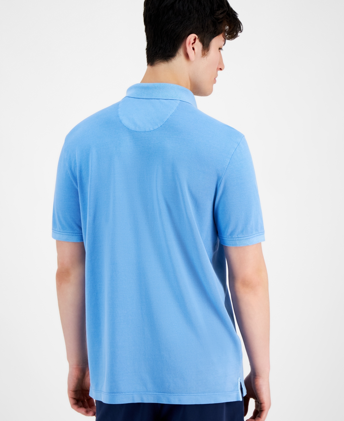 Tommy Bahama Men's Solid Cotton Short-sleeve Lookout Polo Shirt In Blue