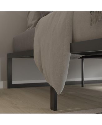 Varallo 14 Inch Steel Bed Frame With Steel Slat Support For Any Mattress (No Box Spring Required)