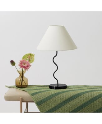 Squiggle 22" LED Contemporary Modern Table Lamp with Empire Shade