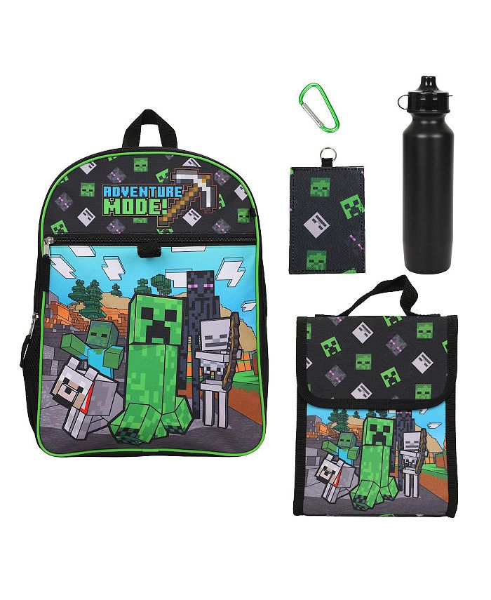 Backpack Minecraft Minecraft Adventure Mode Youth 5-Piece 16