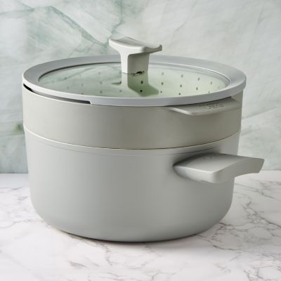 Balance Non-stick Ceramic Stockpot 10", 4.6qt. With Glass Lid, Recycled Aluminum