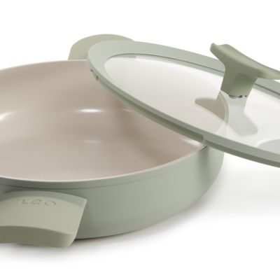 Balance Non-stick Ceramic Saute Pan 10.25", 3.1qt. With Glass Lid, Recycled Aluminum