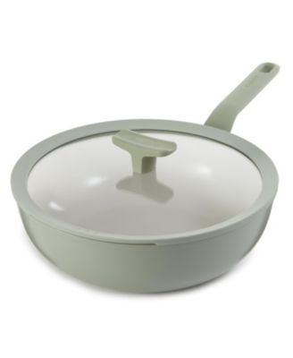 Balance Non-stick Ceramic Wok Pan 11", 4.4qt. With Glass Lid, Recycled Aluminum