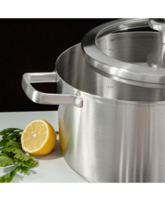 Graphite Recycled 18/10 Stainless Steel Stockpot 10", 6.3qt. With Glass Lid