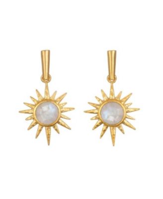 Moonstone North Star Linear Earrings