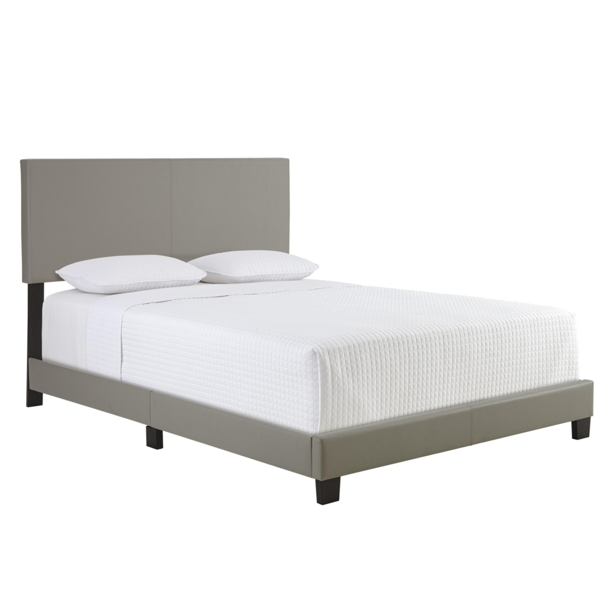 Boyd Sleep Florence Upholstered Faux Leather Platform Bed, Twin, Black