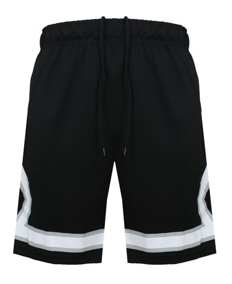 Мужские шорты Galaxy By Harvic Premium Active Moisture Wicking Workout Mesh Shorts With Trim, цвет: Чёрный