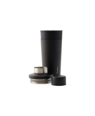 18 oz Stainless Steel Cocktail Shaker, Multi-Use Stainless Steel Topper with 1.5 oz  shot Cap and Strainer