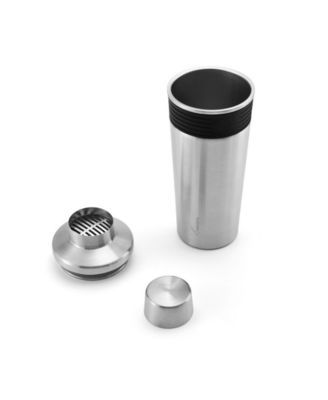 18 oz Double Insulated Stainless Steel Cocktail Shaker with 1.5 oz  shot Cap and Strainer