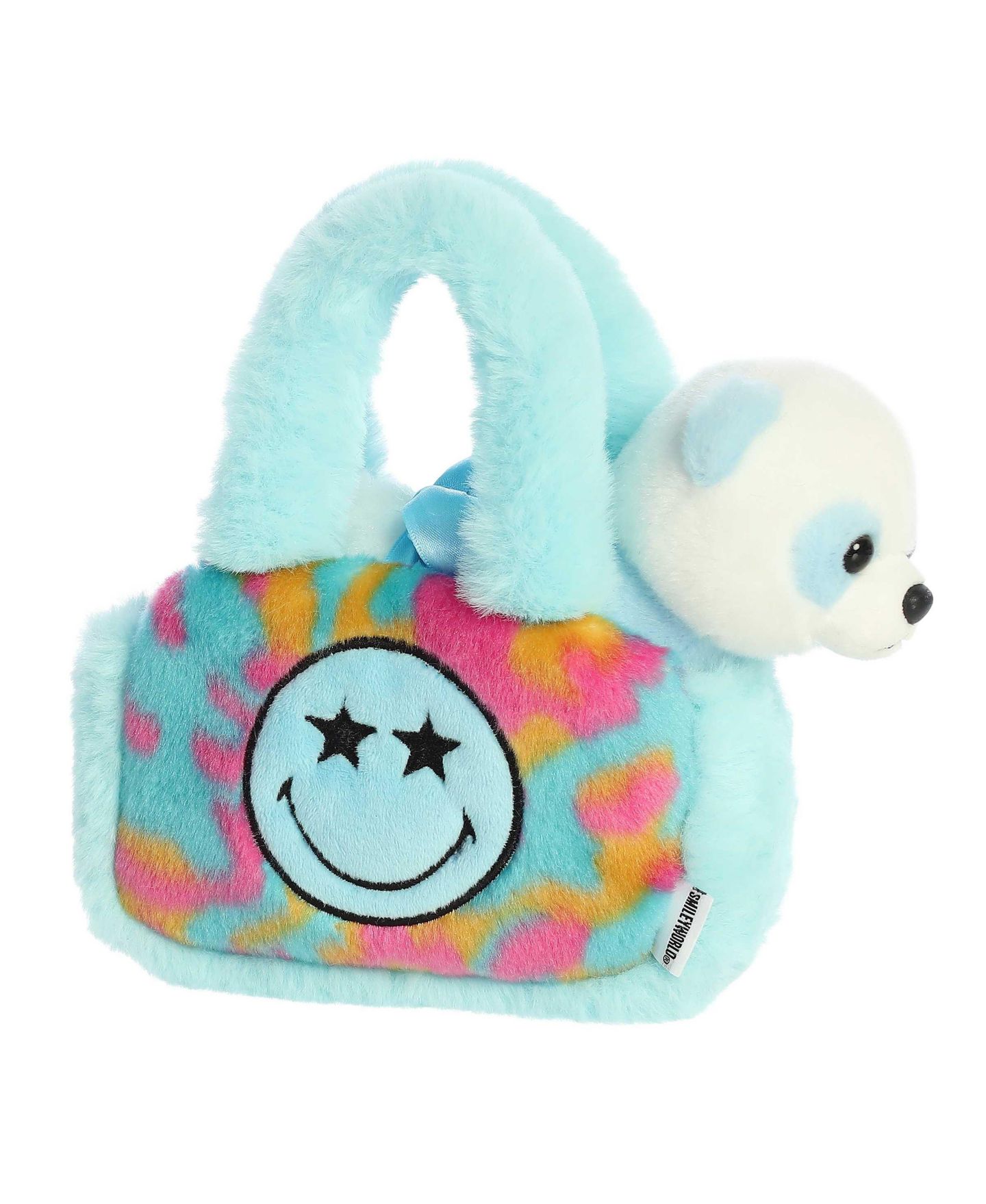 Детская мягкая игрушка Aurora Small Fancy Pals Star Eyes Smileyworld Vibrant Plush Toy 8" — фото 1