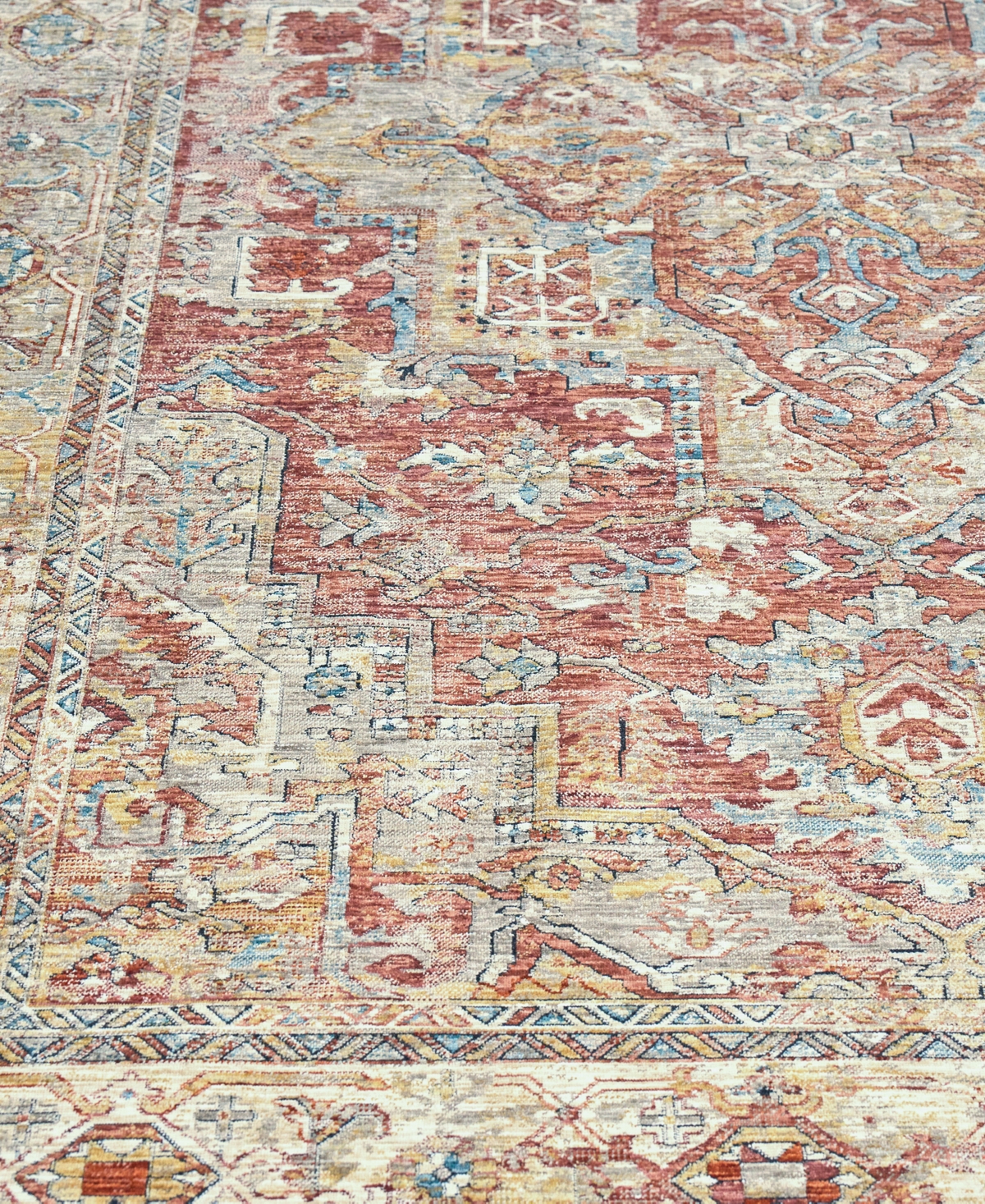 The Met X Exquisite Rugs Antique Loom Anl-00 8'x10' Area Rug In Rust,beige