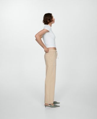 Women's Drawstring Slouchy Jeans