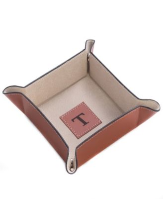 Saddle Brown Leather Snap Valet - T 42$