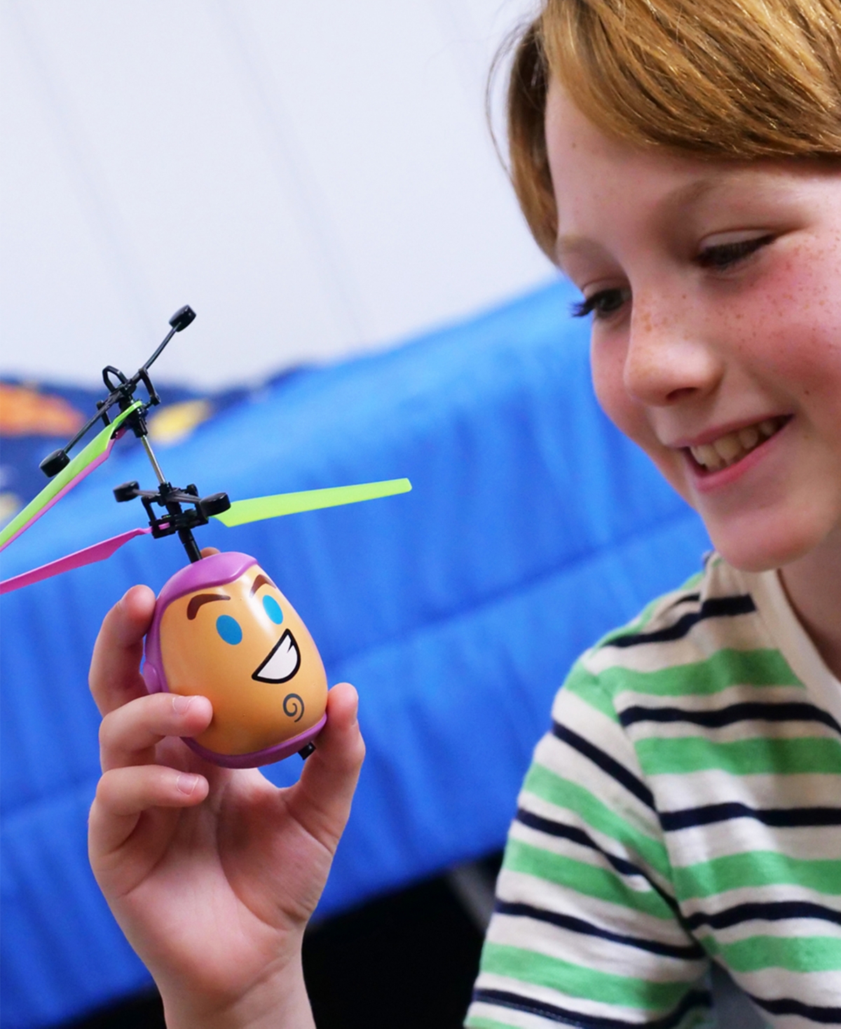 World Tech Toys Pixar Toy Story Emoji Buzz Lightyear Ir Ufo Ball Helicopter In Multi