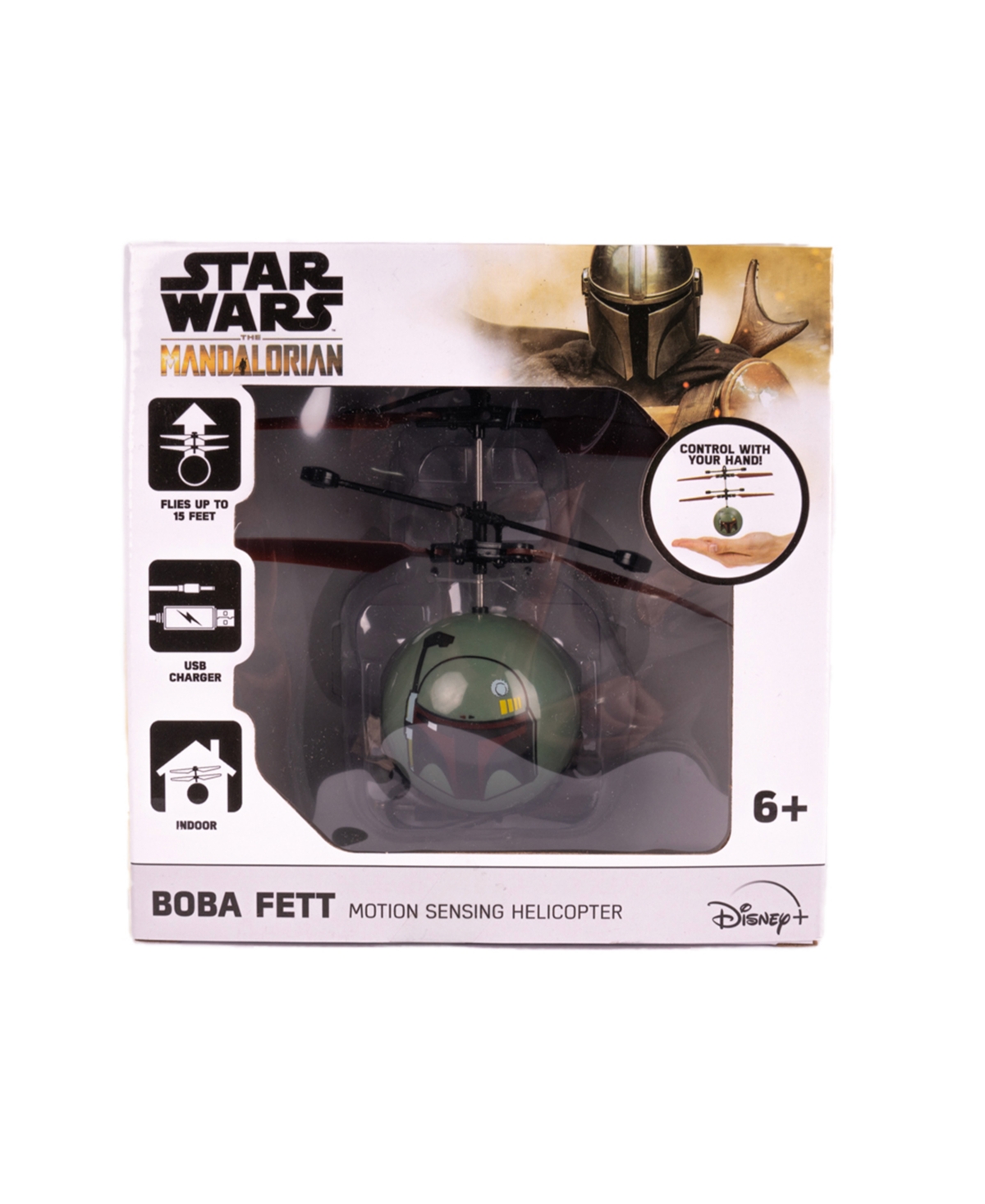 World Tech Toys Star Ware The Mandalorian Boba Fett Ufo Ball Helicopter In Multi
