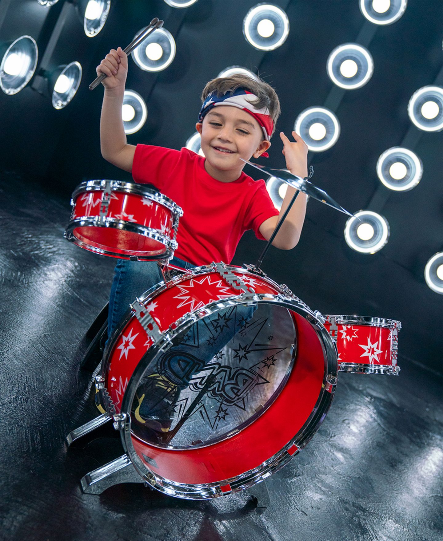 Детские игрушки World Tech Toys Big Band 7-Piece Drum Set, от 3 лет — фото 6