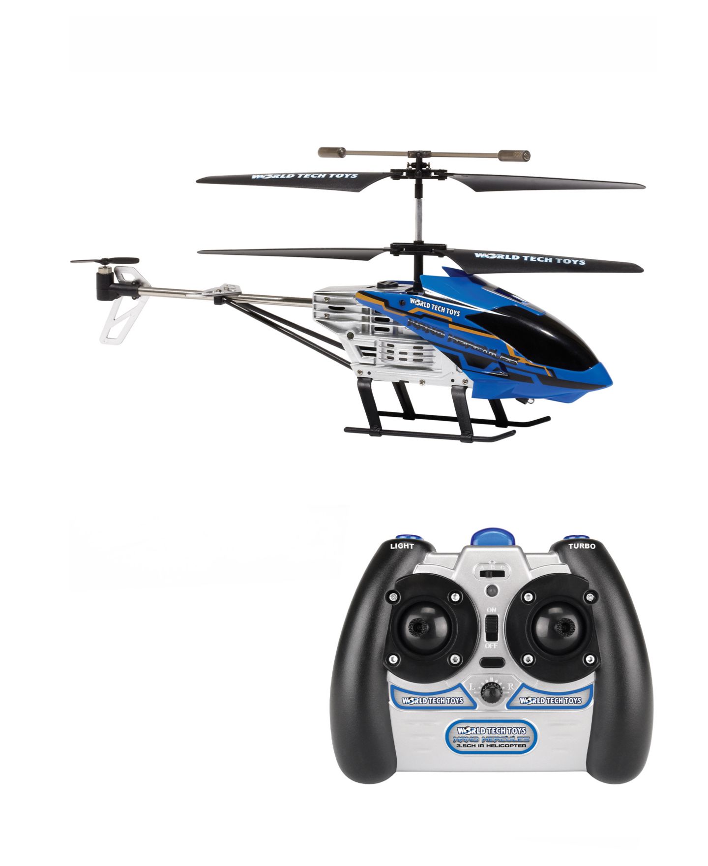 Детская игрушка World Tech Toys Nano Hercules 3.5 Channel Gyro RC Helicopter, цвет: Разноцветный — фото 1