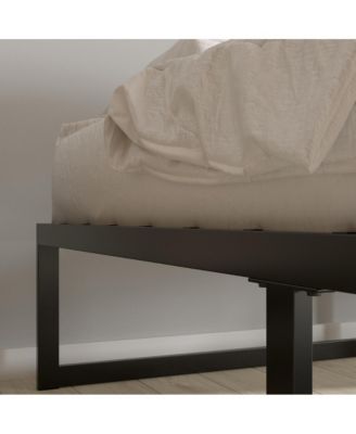 14 Inch Twin Size Steel Bed Frame With Steel Slat Support For Any Mattress (No Box Spring Required)