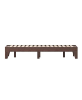 Eduardo Full Size Solid Wood Slatted Support No Box Spring Needed Platform Bed Frame