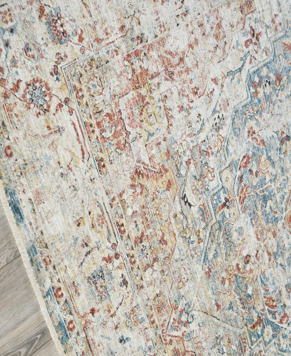 The Met X Exquisite Rugs Antique Loom Anl-72 8'x10' Area Rug In Rust,mist