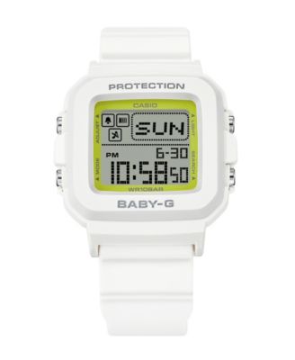 G Shock Women s Digital White Resin Watch 39mm BGD10K 7