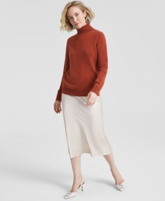 100% Cashmere Petite Turtleneck Sweater, Created for Macy's
