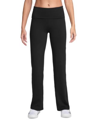 ■NIKE■ One Dry Fit High Waist Foldover Pants W Mink Brown Nike | One Dri-FIT Fold-Over Pants - Black | The Sports Edit