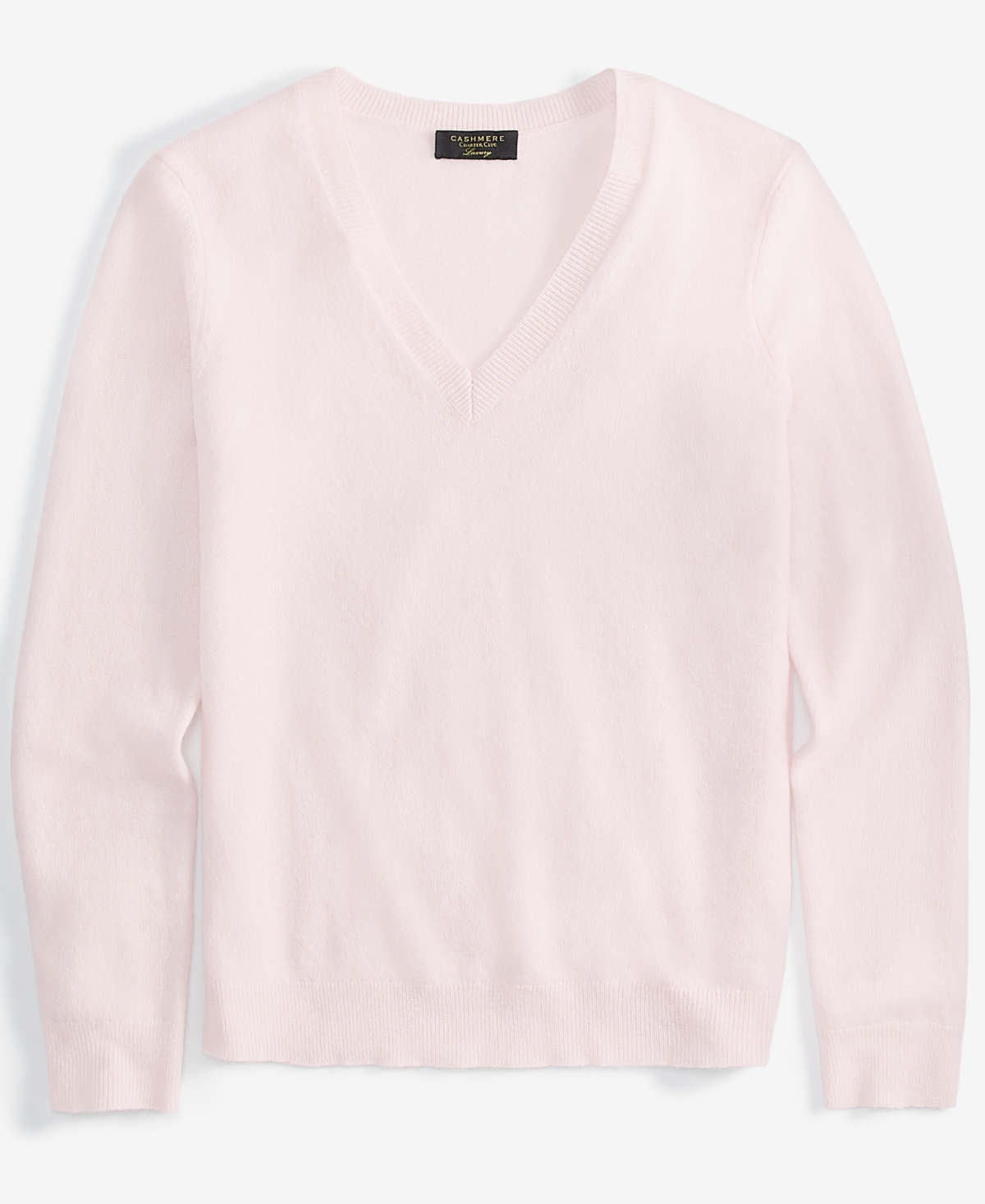 Charter Club 100% Cashmere Women's V-neck Long-sleeve Sweater, Created For Macy's In Delicacy