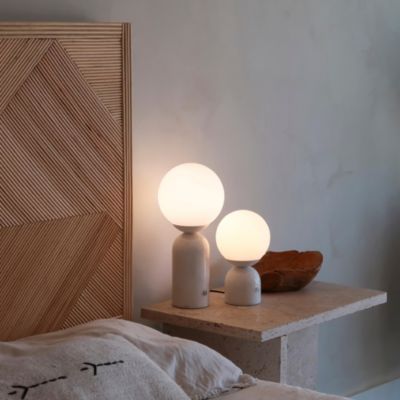 Mila 10" Dimmable LED Table Lamp with Marble Base