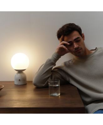 Mila 10" Dimmable LED Table Lamp with Marble Base