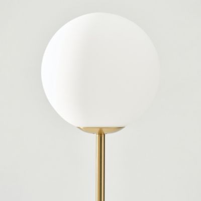 Luna 65" LED Standing Floor Lamp with Globe Shade