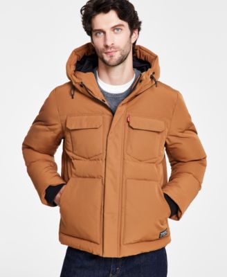 Men s Quilted Hooded Puffer Jacket