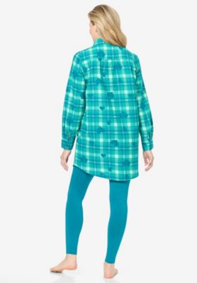 Women's Plus Size Plaid PJ Set