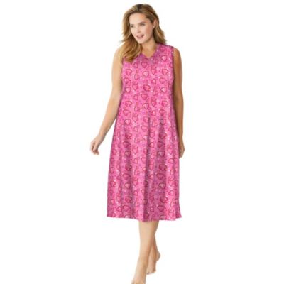 Women's Dreams and Co. Long Sleeveless Sleepshirt